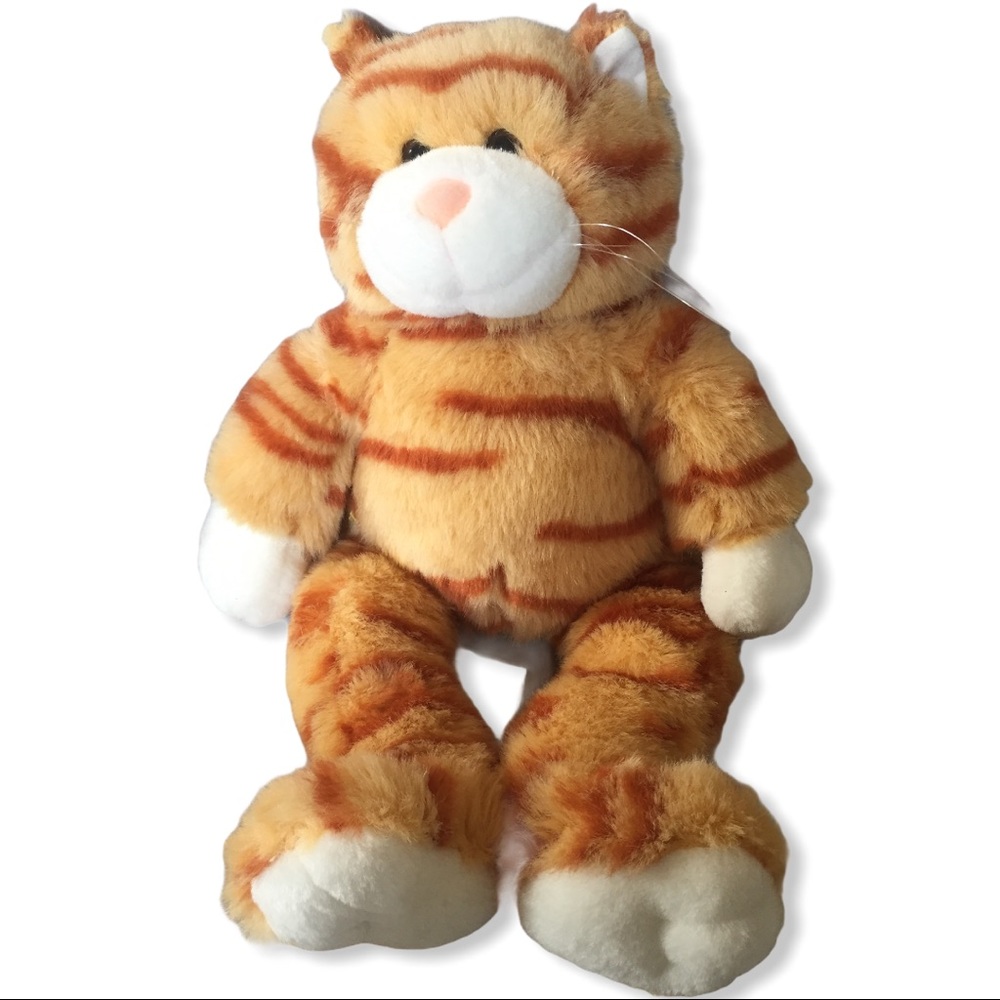 Build a bear orange striped cat